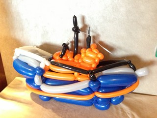 balloon model rescue boat