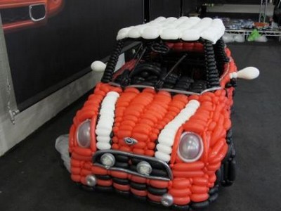 balloon model mini car