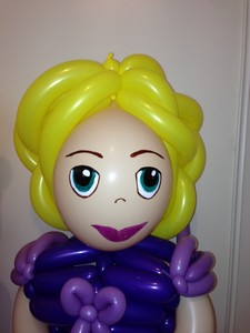balloon princess face
