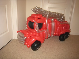 balloon fire truck