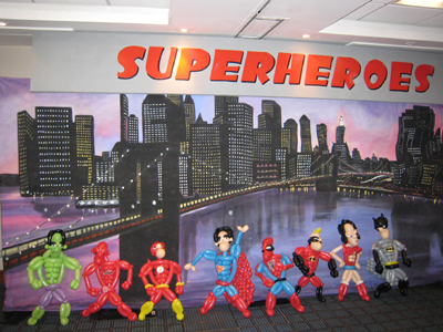 balloon superheroes