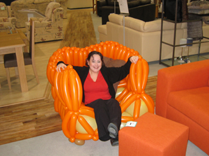 balloon armchair