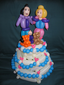 balloon wedding cake