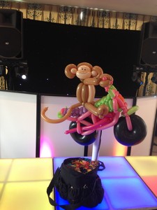 balloon monkey motorbike